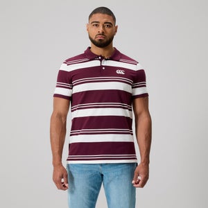 MENS FUNDAMENTALS ENGINEERED STRIPE POLO FIG - S