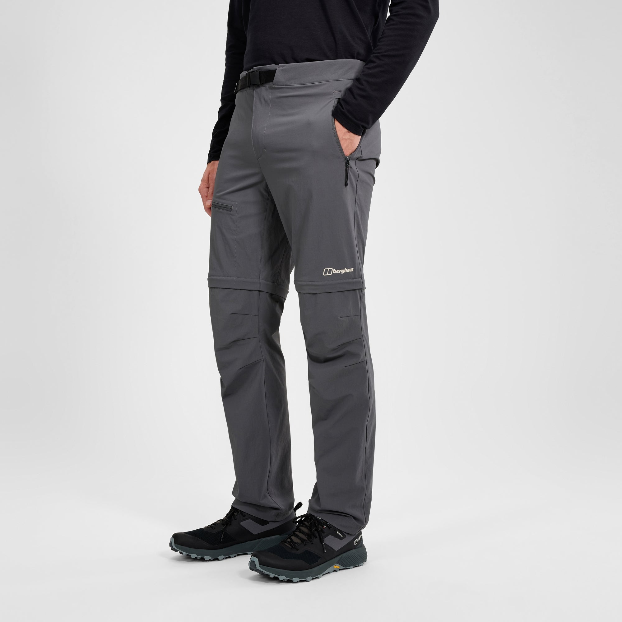 Men's Trail-Explorer Zip Off Pant - Grey | Berghaus