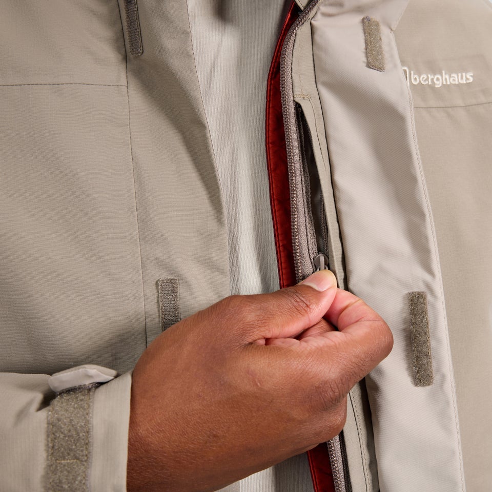 Hillwalker 2.0 Gemini Gore-Tex 3-in-1-Jacke für Herren - Naturfarben/Orange