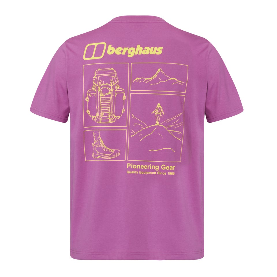 Unisex Hiker Storyboard Tee - Pink Mist