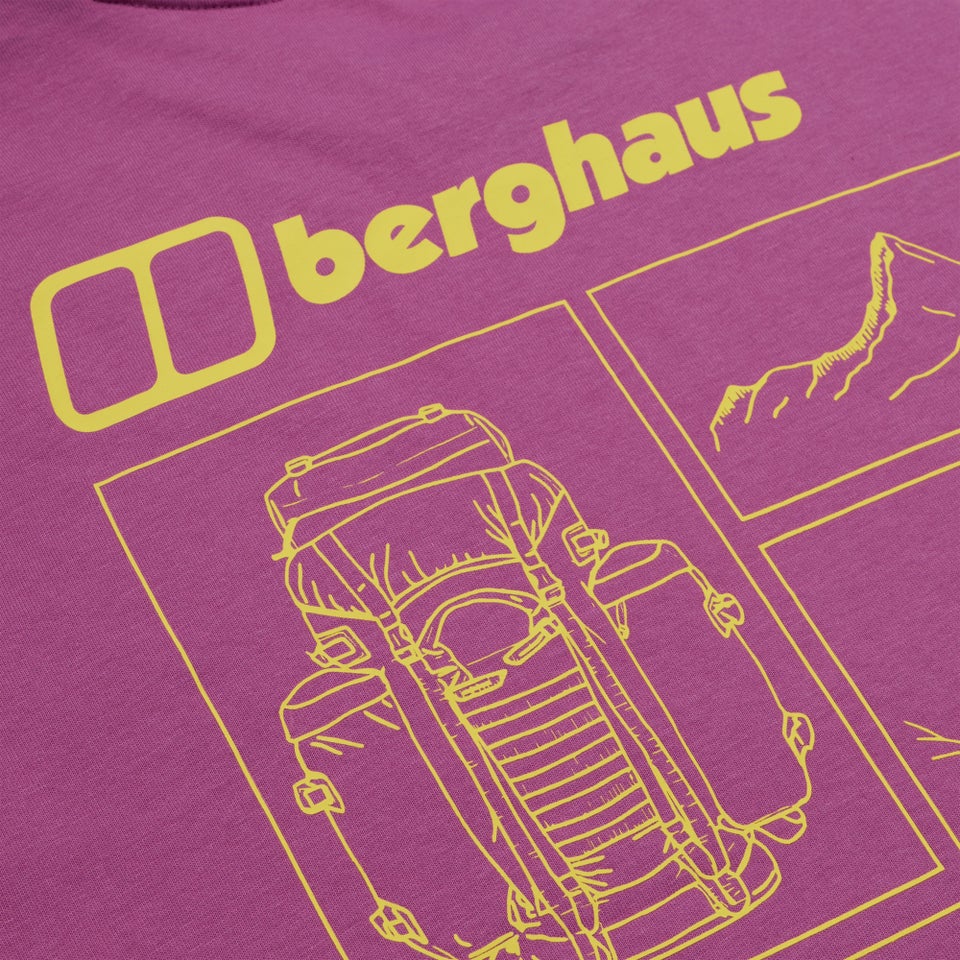 Unisex Hiker Storyboard Tee - Pink Mist