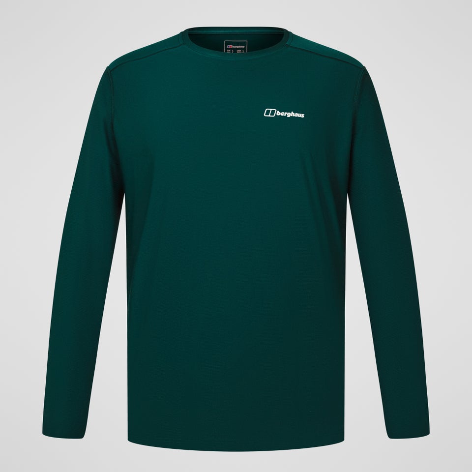 Men's  24/7 Crew Long Sleeve Tech Tee - Green