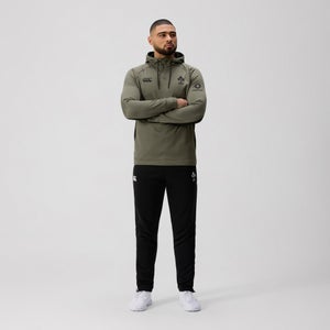 CANTERBURY IRE OH ZIP TRAINING HOODY AM GREEN/BLACK - XL