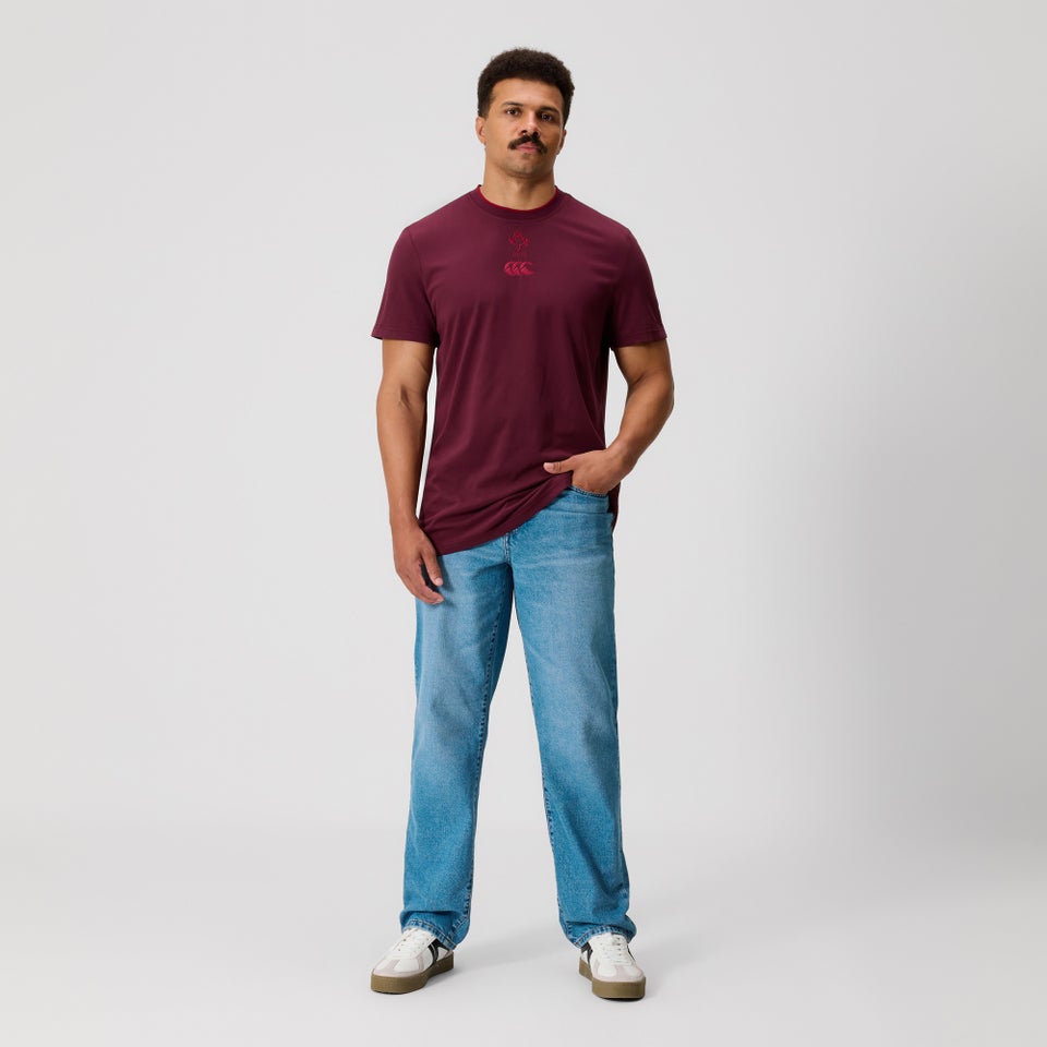 Mens Ireland Team Cotton Tee Purple