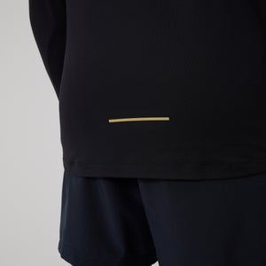 Mens Tempo+ Quarter-Zip Training Top Black