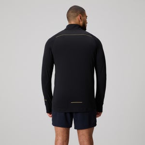 MENS TEMPO+ QUARTER-ZIP TRAINING TOP BLACK