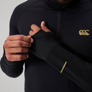 MENS TEMPO+ QUARTER-ZIP TRAINING TOP BLACK