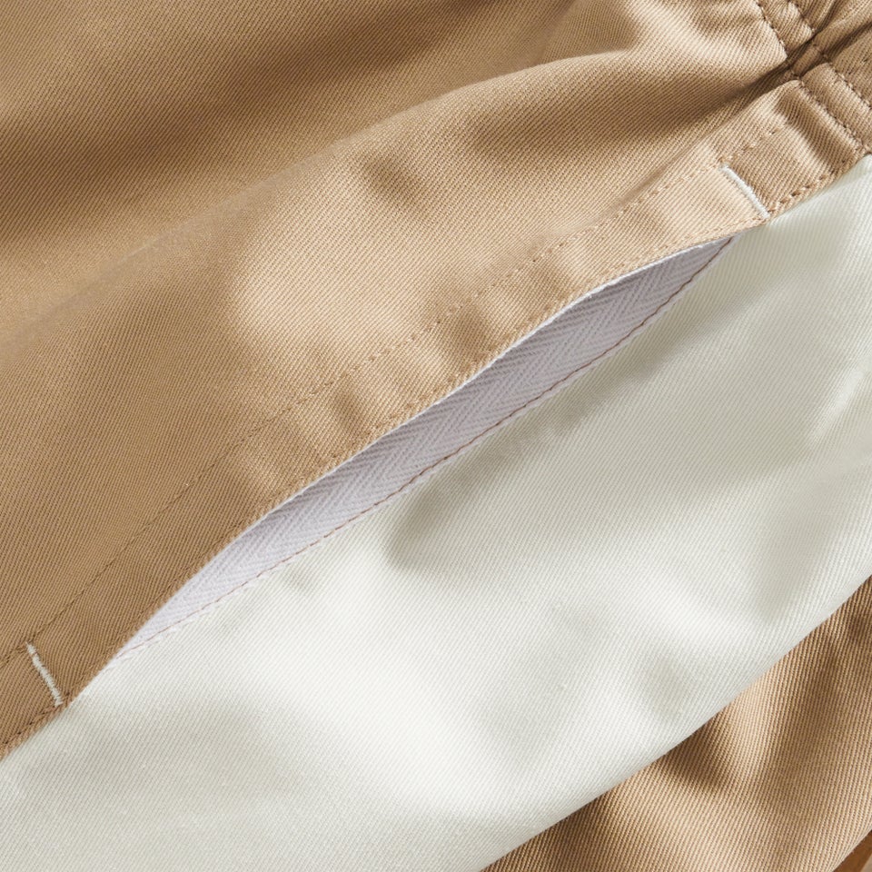 Mens Fundamentals Harlequin 3 inch Drill Shorts Taupe