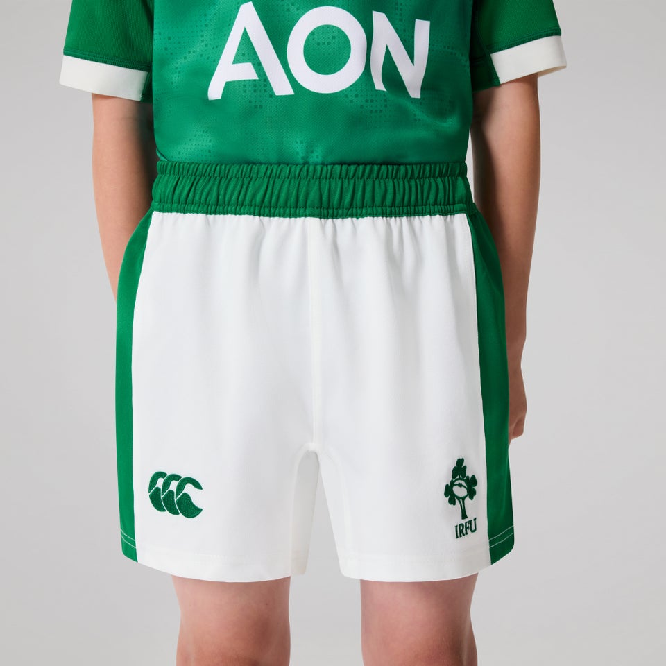 Mens Ireland Home Match Shorts White/Green