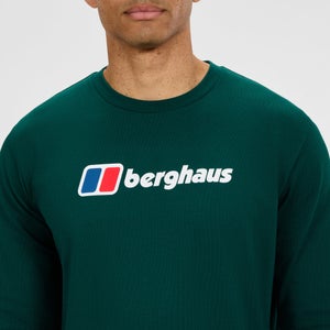 Berghaus Big Logo Langarm-Shirt für Herren - Grün