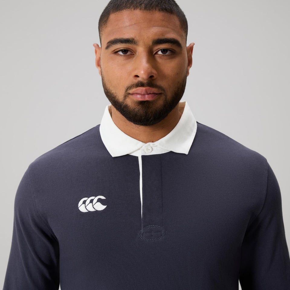 MENS SOLID DYE RUGBY INDIA INK