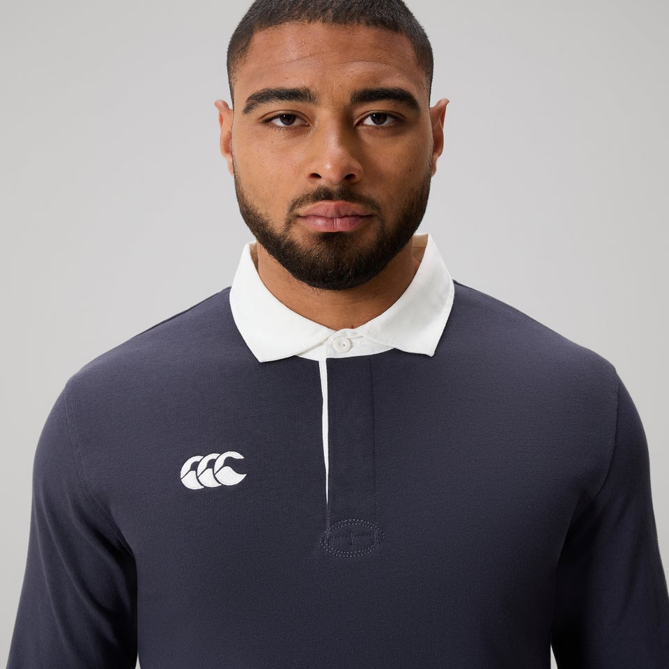 MENS SOLID DYE RUGBY INDIA INK