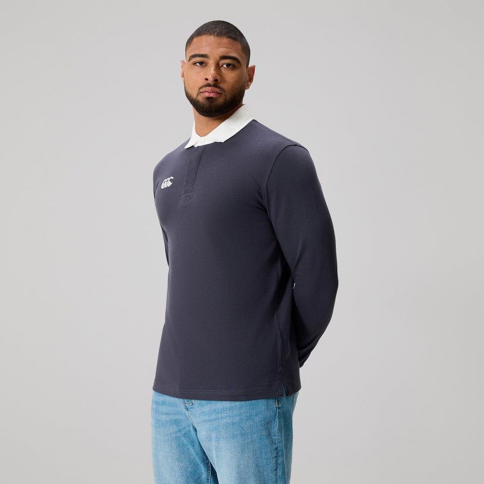 MENS SOLID DYE RUGBY INDIA INK