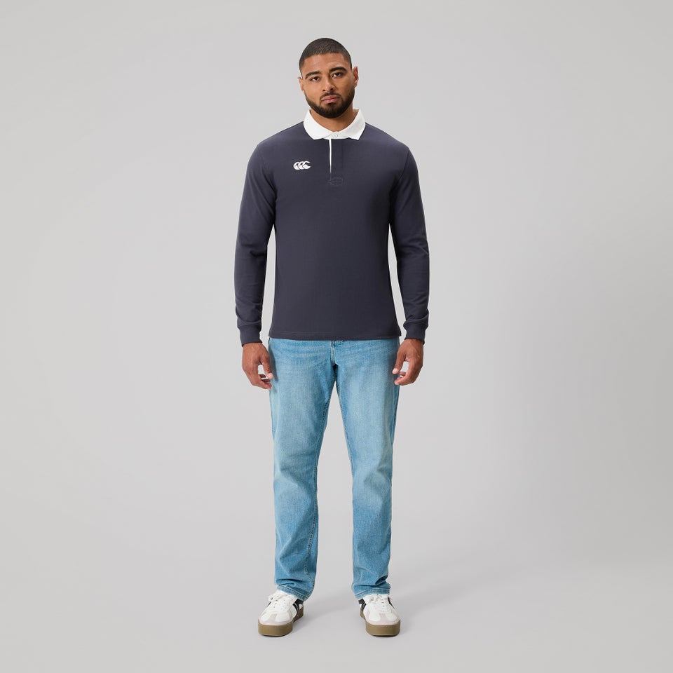 MENS SOLID DYE RUGBY INDIA INK