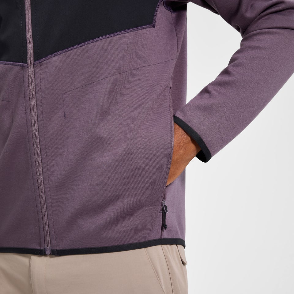 Men's Trawden Hybrid Jacket  - Purple/Black