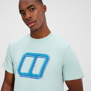 Men's Glitched Blocks Tee - Green
