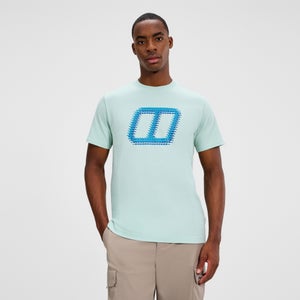 Men's Glitched Blocks Tee - Green