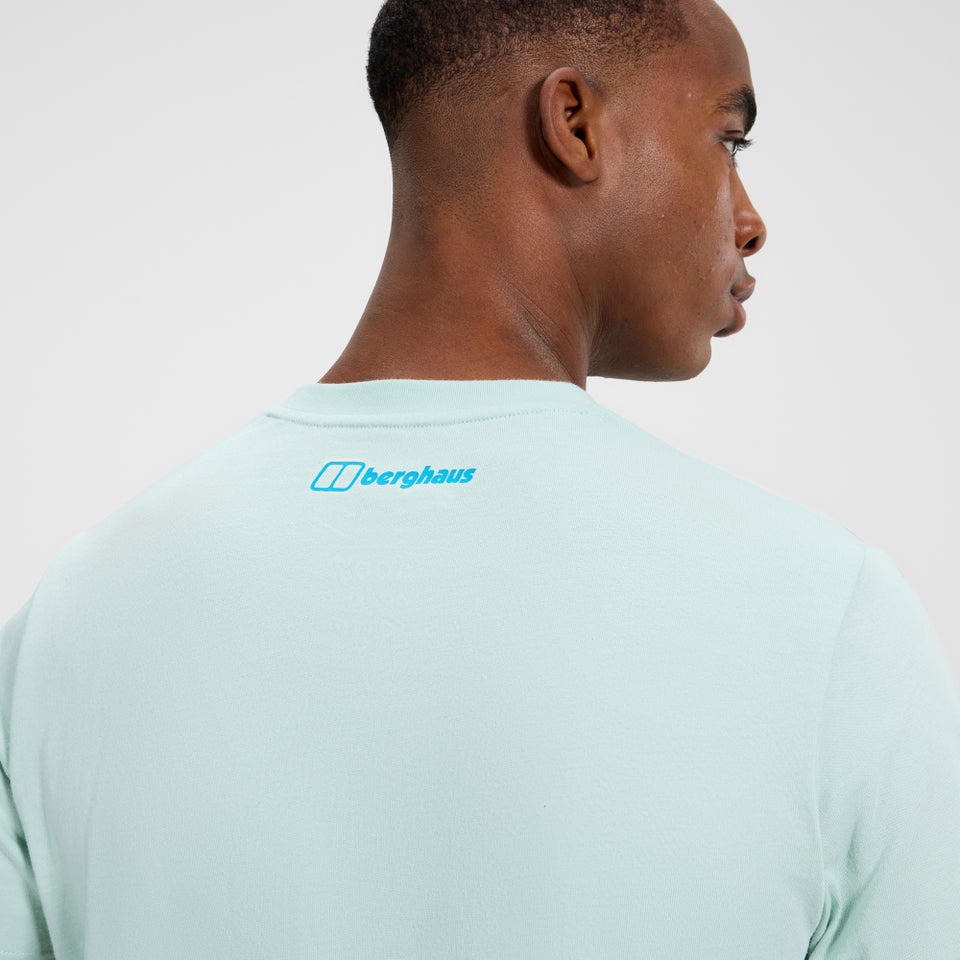 Men's Glitched Blocks Tee - Green