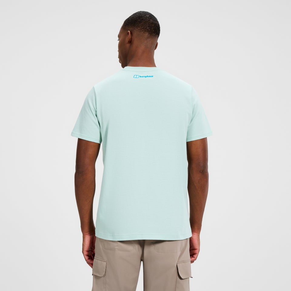 Men's Glitched Blocks Tee - Green