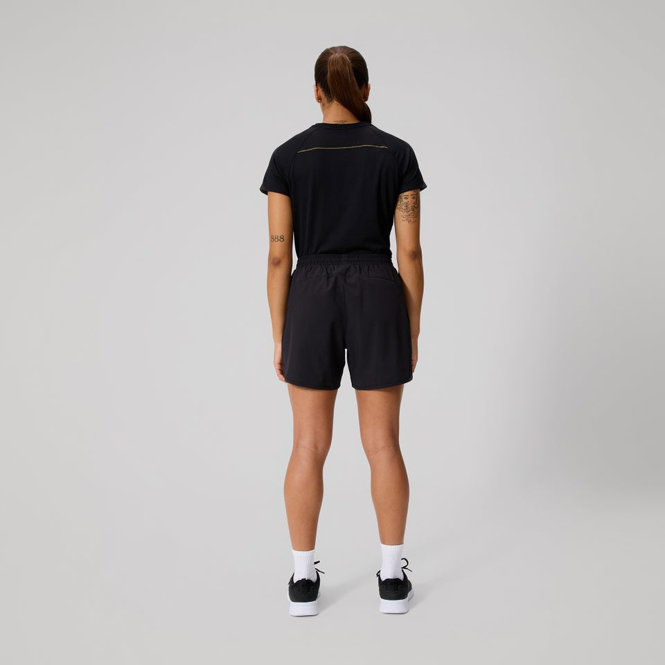 WOMENS TEMPO+ TRAINING SHORT BLACK