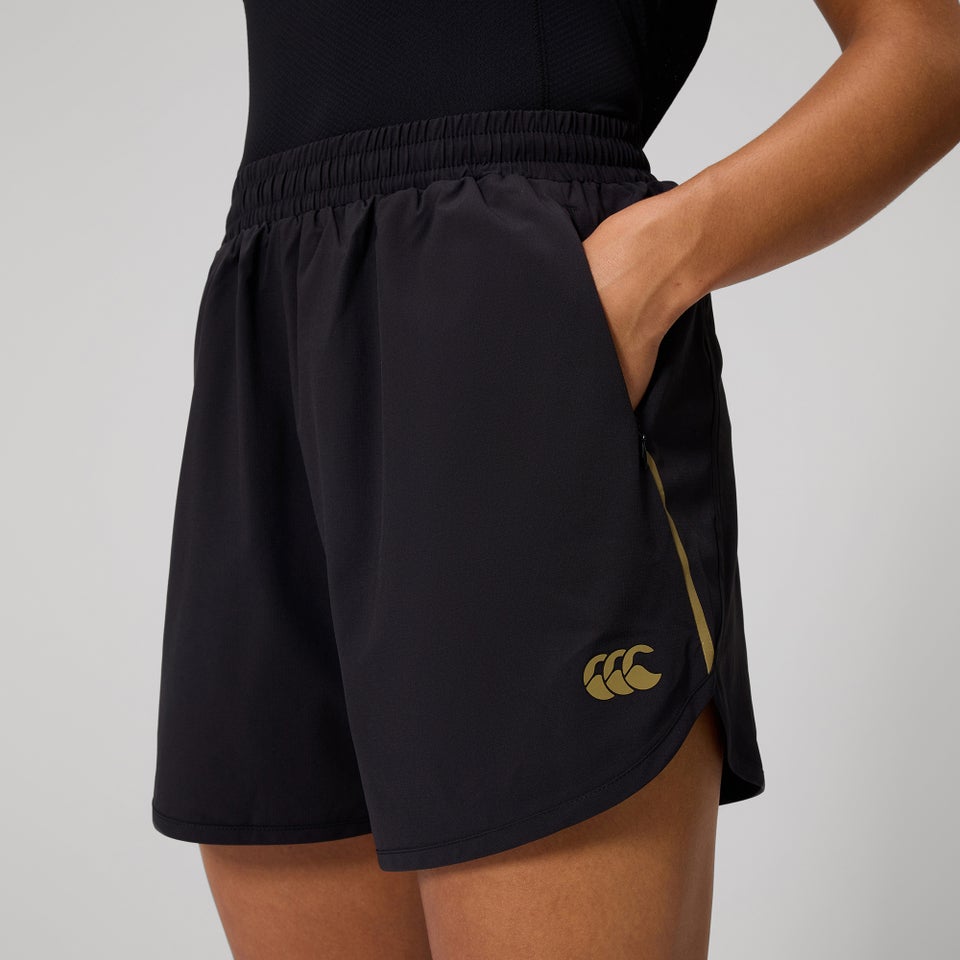 WOMENS TEMPO+ TRAINING SHORT BLACK