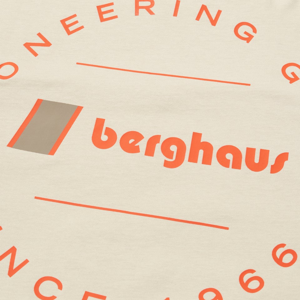 Unisex Pioneer Circular Logo Tee - Stone