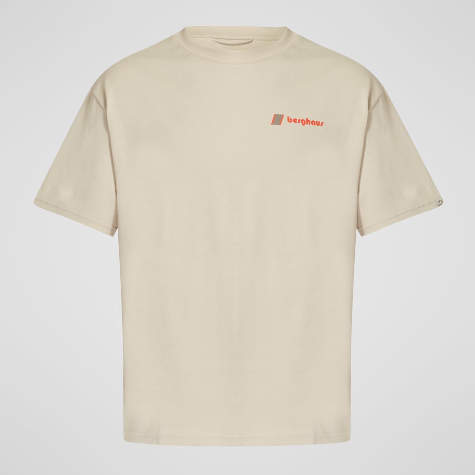 Unisex Pioneer Circular Logo Tee - Stone