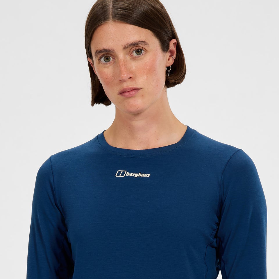 Berghaus Delta Langarm-Shirt für Damen - Blau