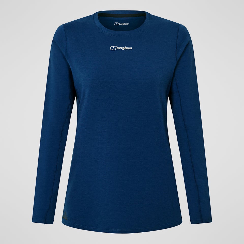 Women's Delta Long Sleeve Tech Tee - Blue