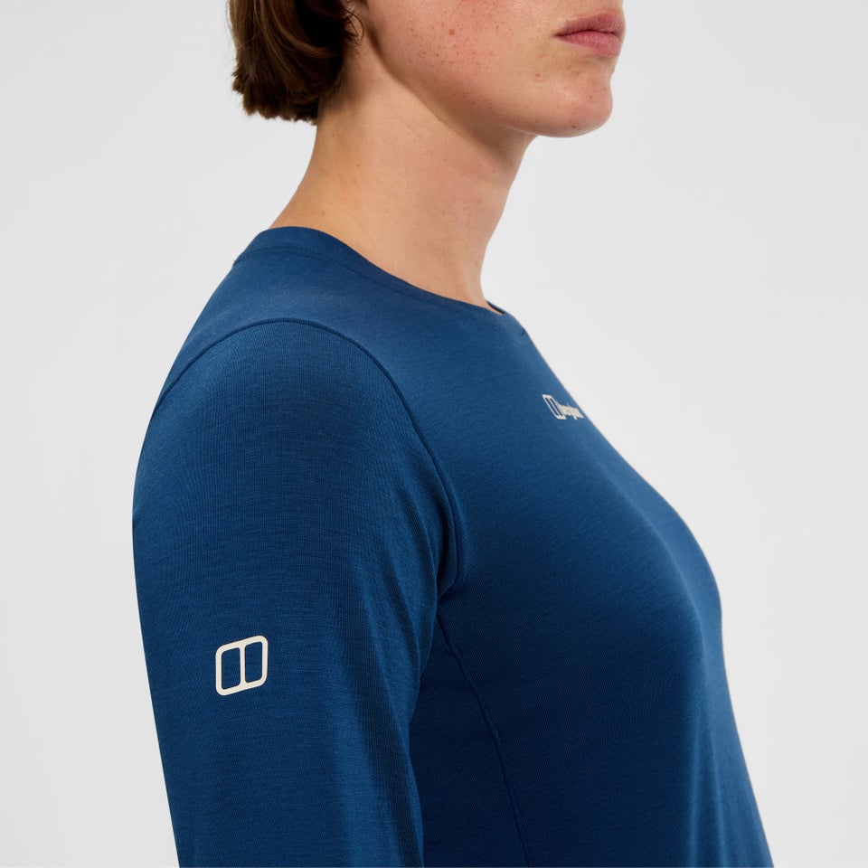 Berghaus Delta Langarm-Shirt für Damen - Blau