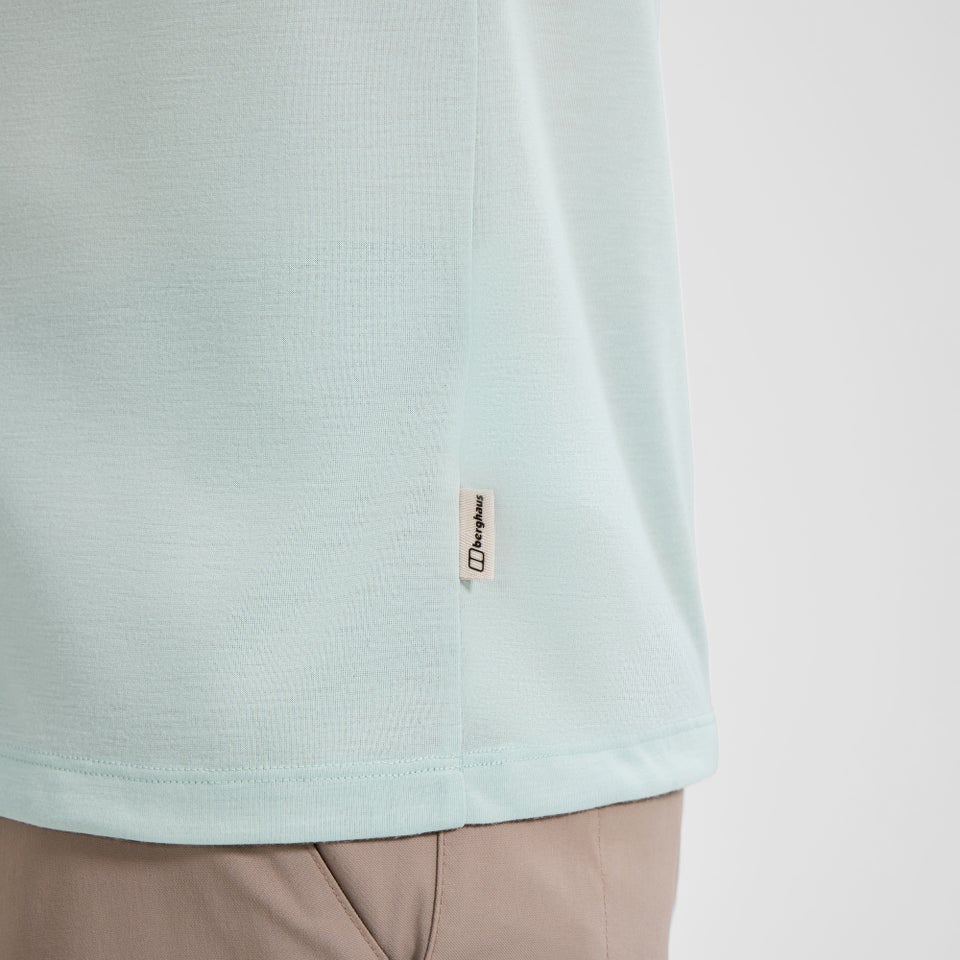 Men's Relaxed Short Sleeves Tech Tee - Green