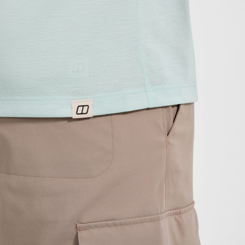 Men's Relaxed Short Sleeves Tech Tee - Green