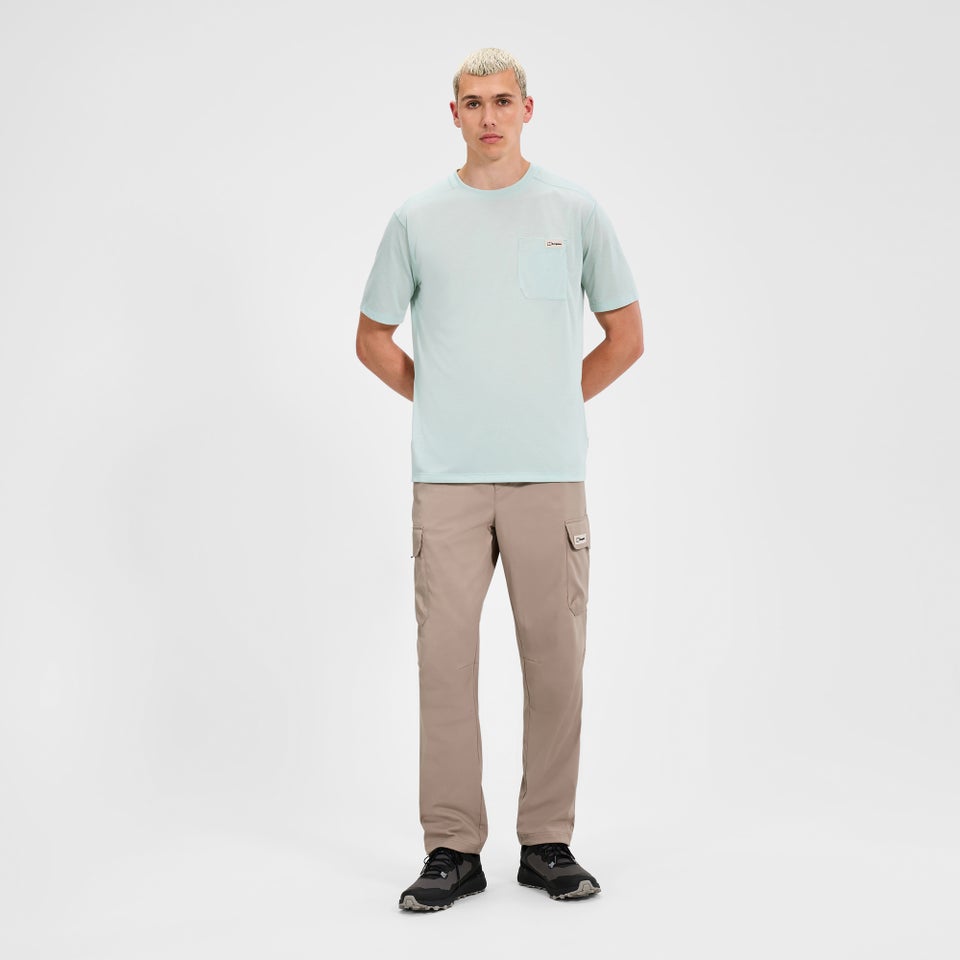 Men's Relaxed Short Sleeves Tech Tee - Green