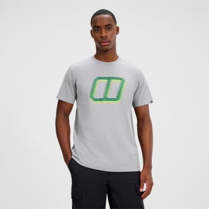 Berghaus Glitched Blocks T-Shirt für Herren - Grau