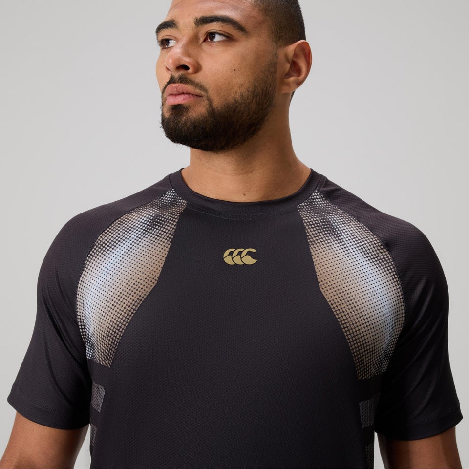 MENS TEMPO+ TRAINING T-SHIRT BLACK