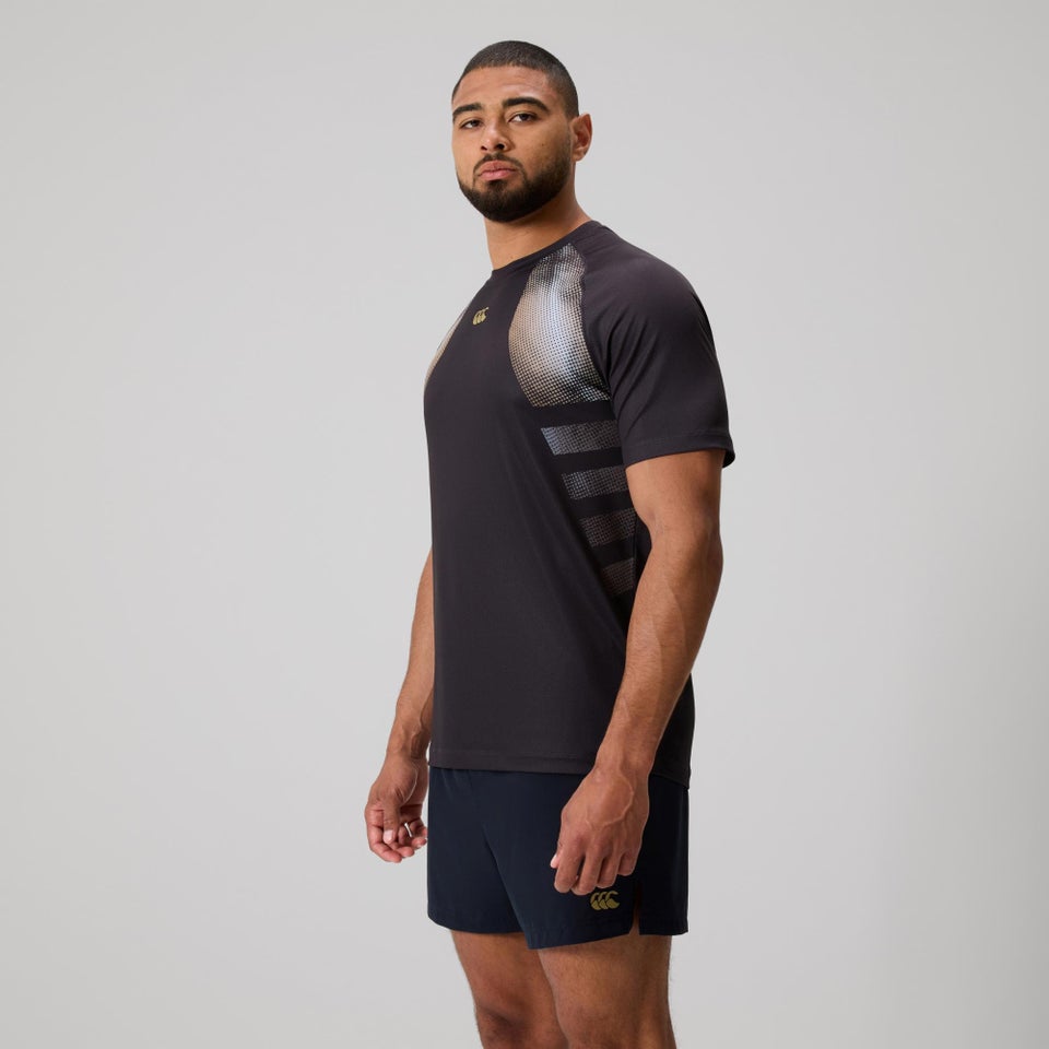 MENS TEMPO+ TRAINING T-SHIRT BLACK