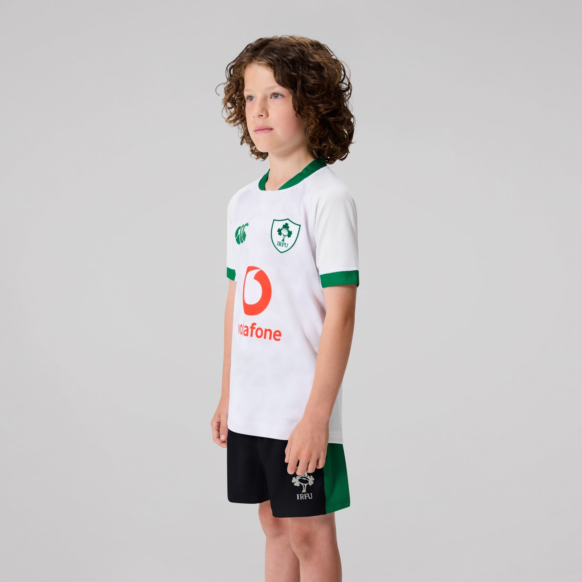 Junior Unisex Ireland Alternative Pro Jersey White/Black | Canterbury