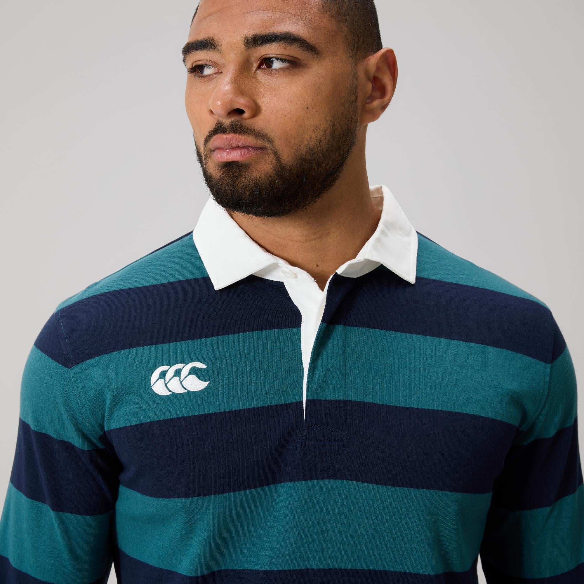 MENS FUNDAMENTALS STRIPE RUGBY BALSAM | Canterbury Australia