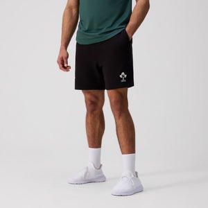 Mens Ireland 7 Inch Fleece Shorts Black