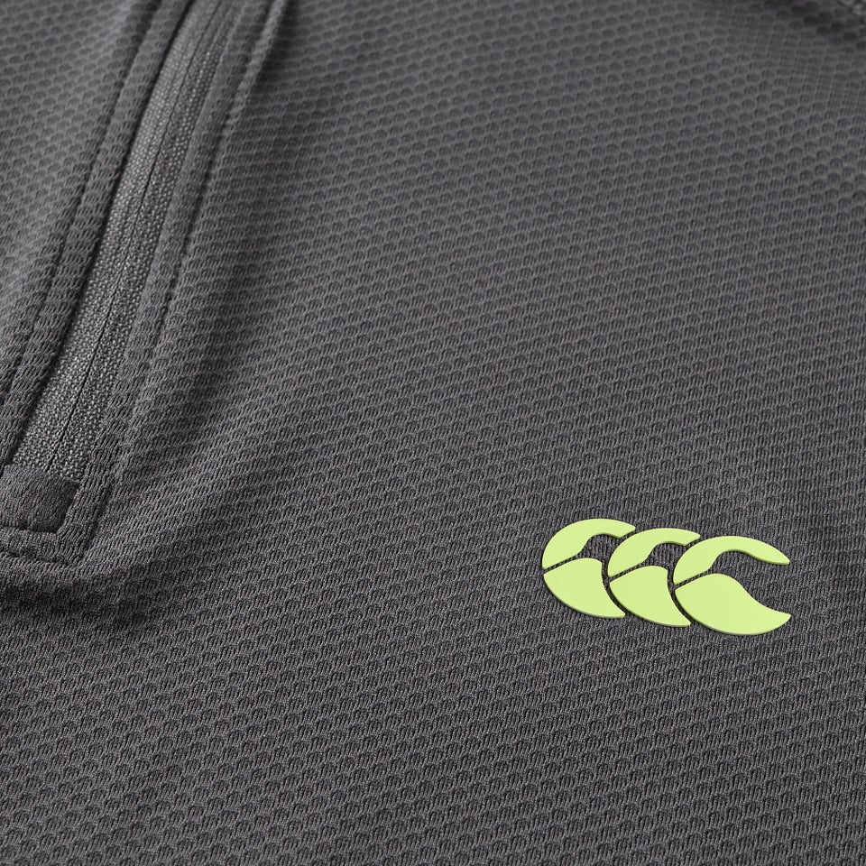 Mens Tempo+ Quarter-Zip Training Top Black