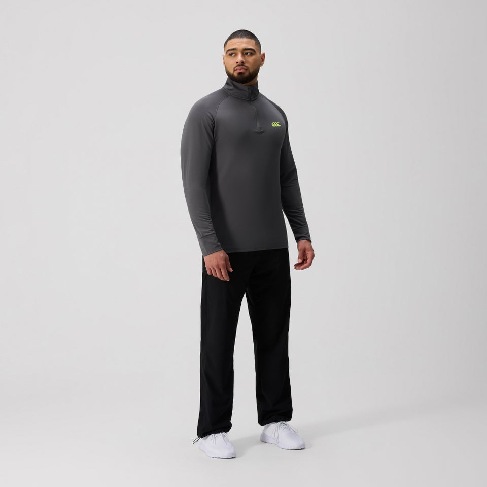 Mens Tempo+ Quarter-Zip Training Top Black