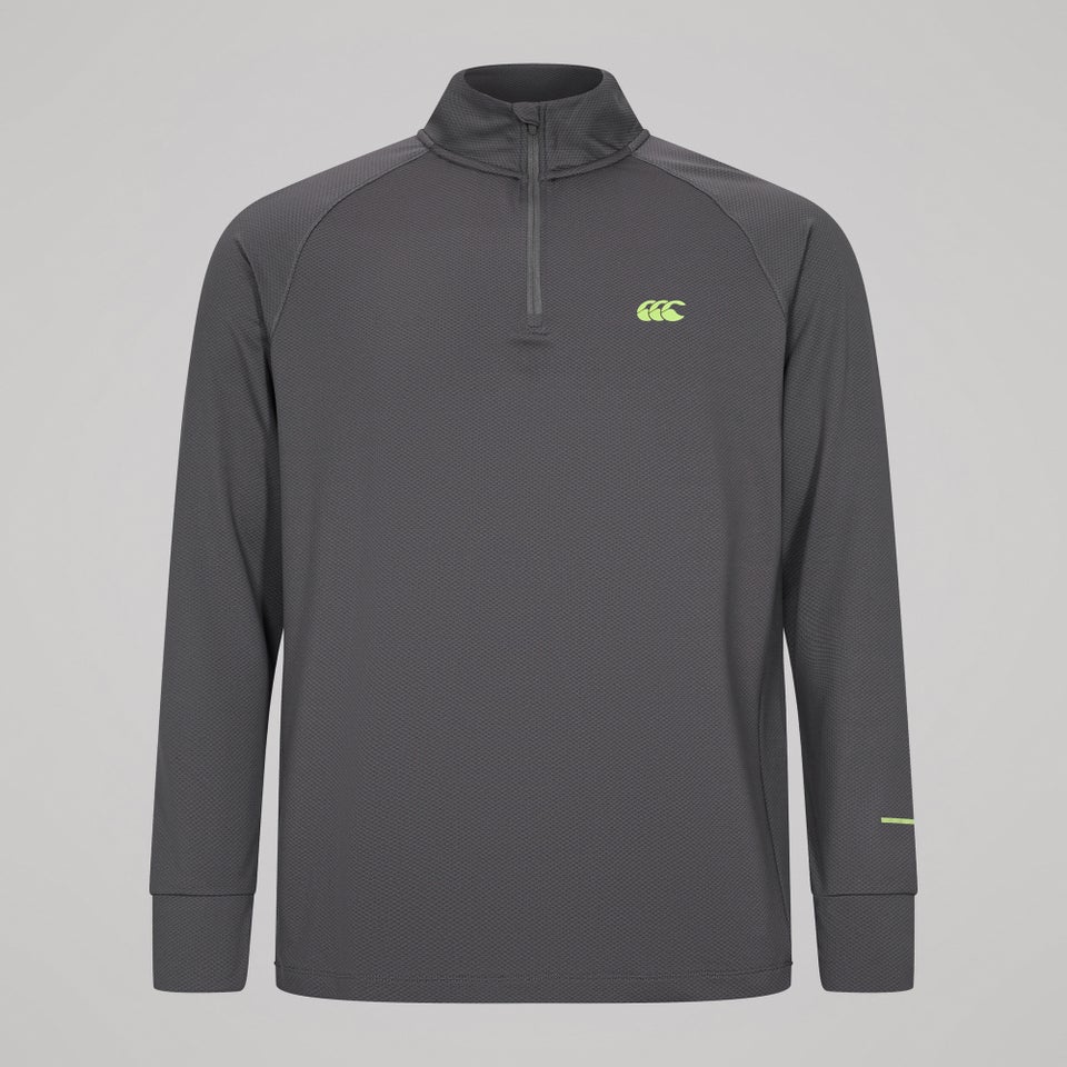 Mens Tempo+ Quarter-Zip Training Top Black