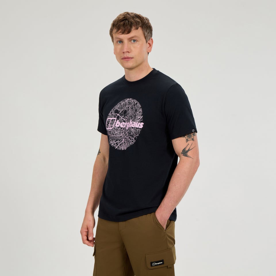 Men's Map Of The Toon Tee - Black
