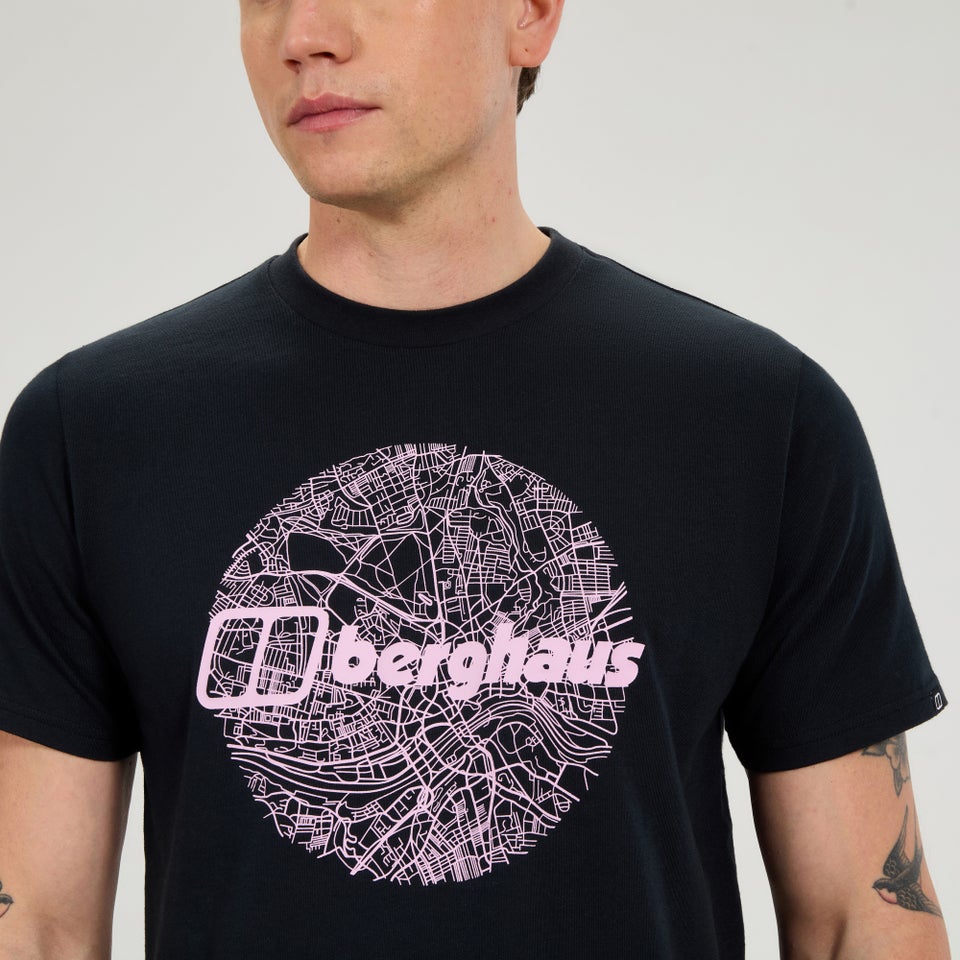 Men's Map Of The Toon Tee - Black
