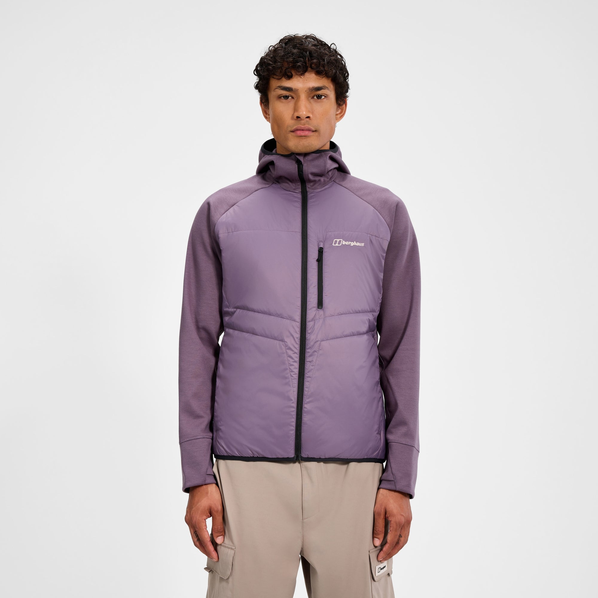 Men's Trawden Hybrid Hooded Jacket - Purple | Berghaus
