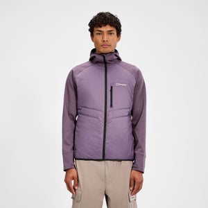 Men's Trawden Hybrid Hooded Jacket  - Purple