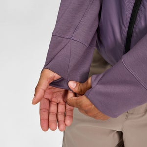 Men's Trawden Hybrid Hooded Jacket  - Purple