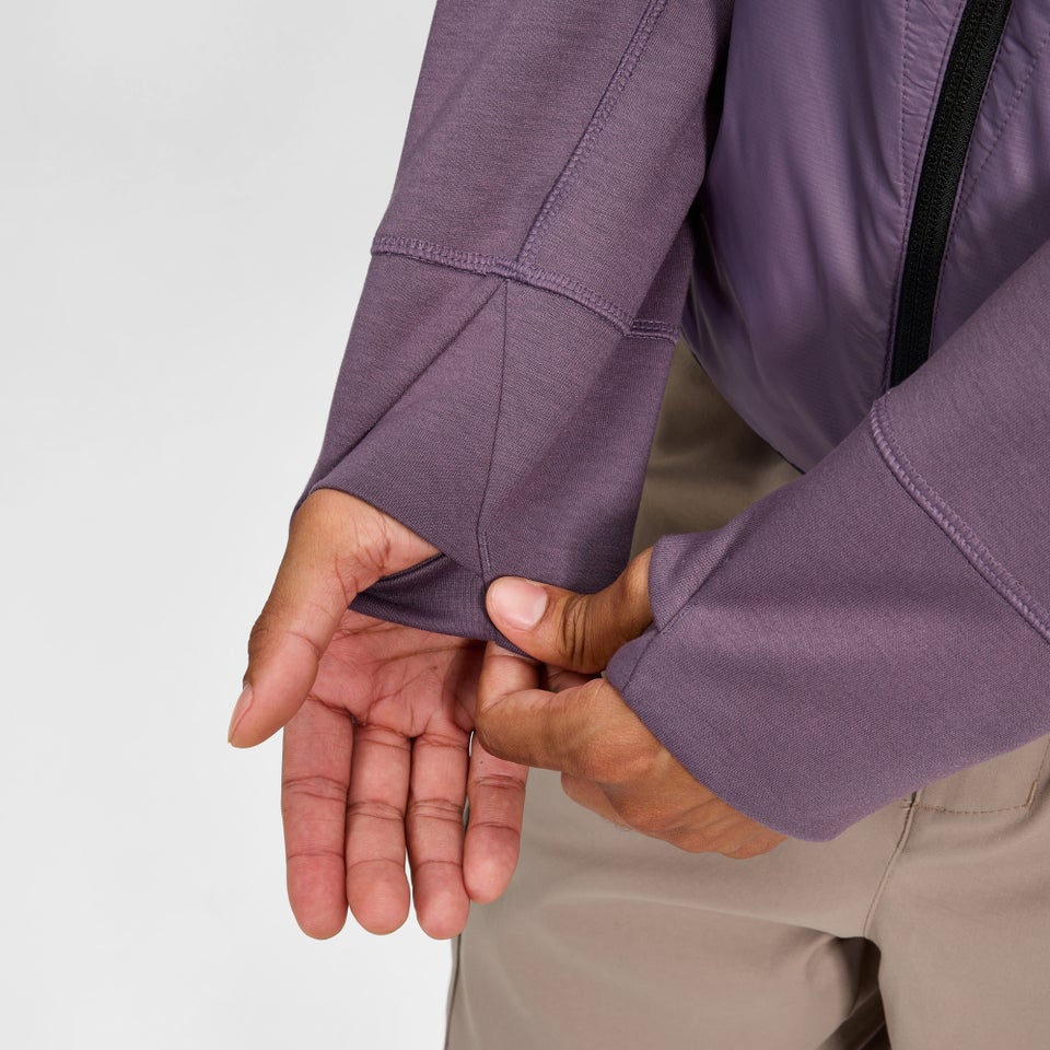 Men's Trawden Hybrid Hooded Jacket  - Purple