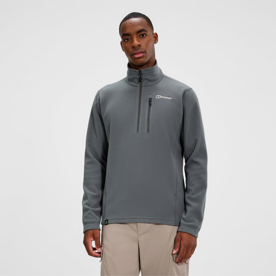 Men's Prism Micro Half Zip Polartec Fleece  - Grey
