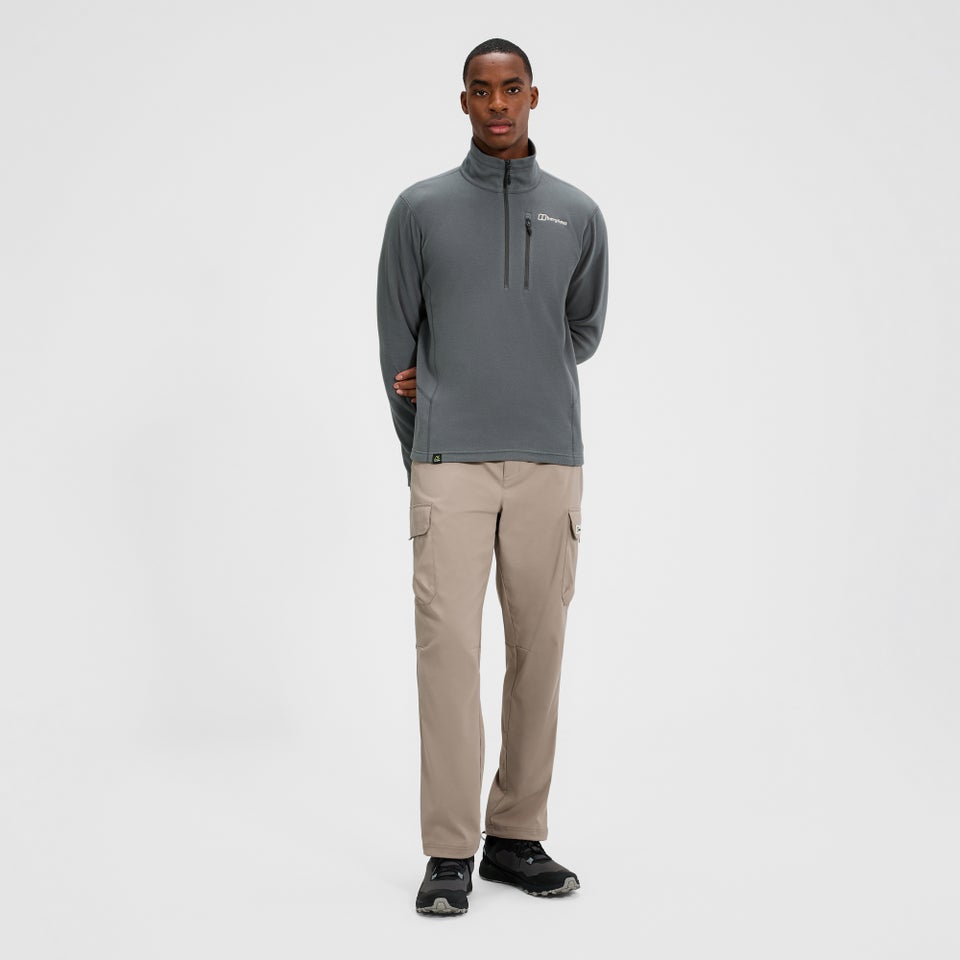 Men's Prism Micro Half Zip Polartec Fleece  - Grey